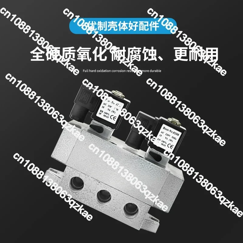 K25D2H-15 double-head solenoid valve AC220V/K25D2-10-DC24V two-position five-way four-quarter double electronic control valve