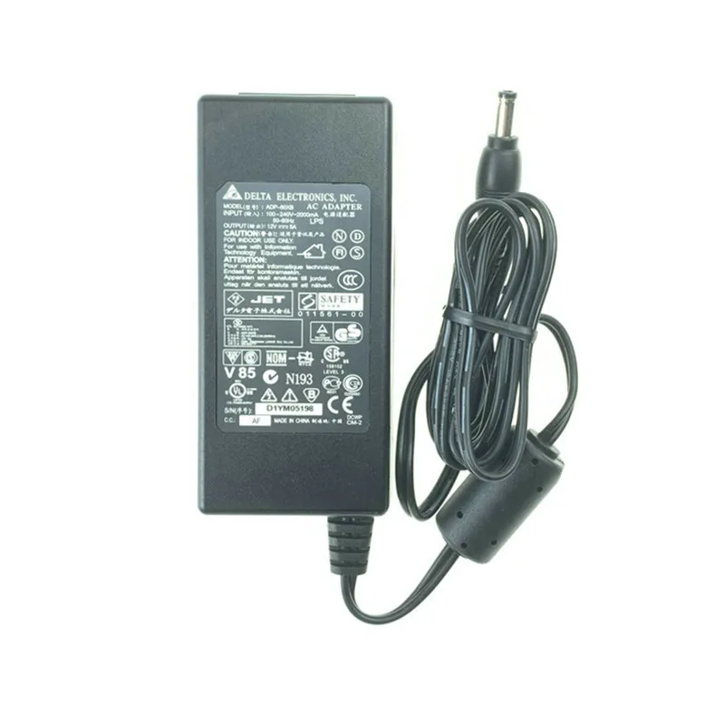 Genuine Delta 12V 5A 60W AC Adapter Charger Comptible with 12V 4A 3.5A 3A 2.5​ ADP-60XB ​ADP-60KD B ​EADP-150NB ​EADP-60BB A