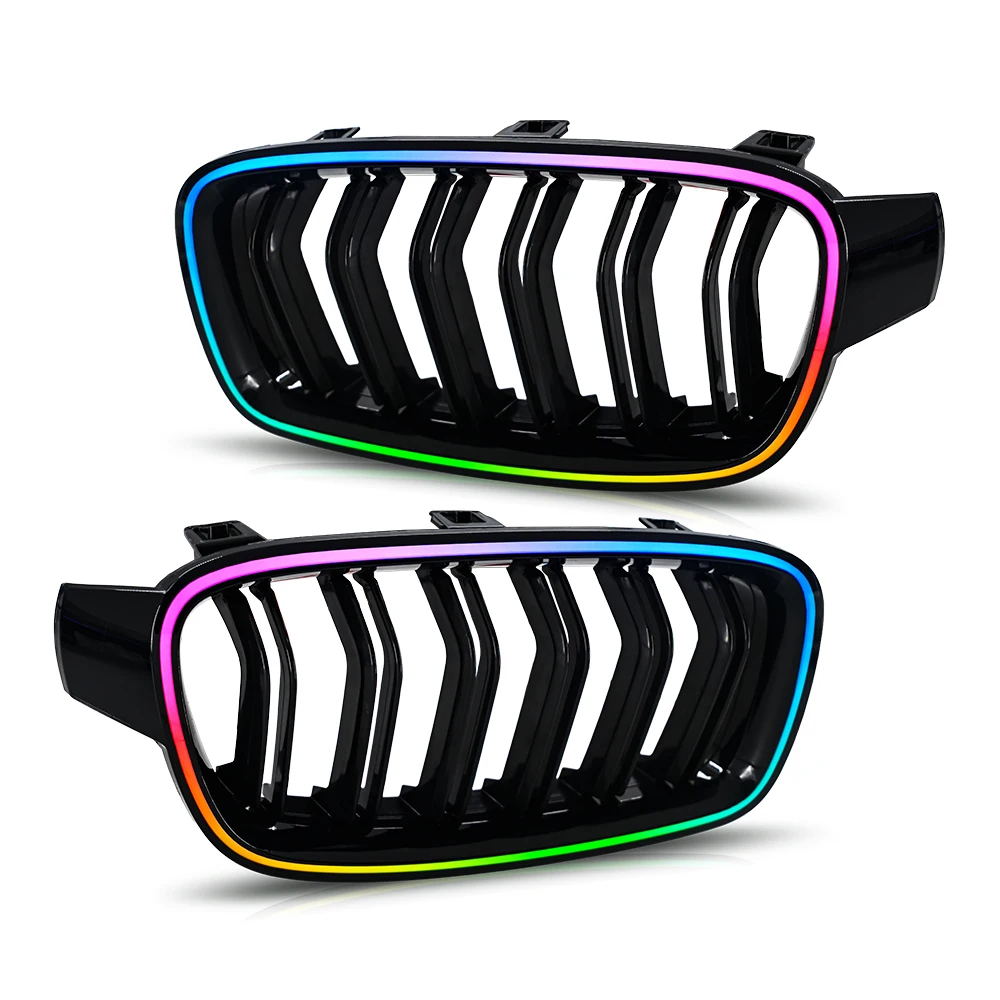 Grille voor BMW 3 Serie F30 2013 2014 2015 2016 2017 2018 Grille Verlichting RGB kleur