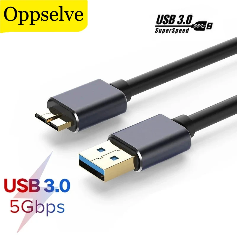 USB 3.0 Type A to Micro B Cable Hard Disk Data Sync Cables Cord for For Samsung S5 Note 3 Wire External Hard Drive Disk HDD Line