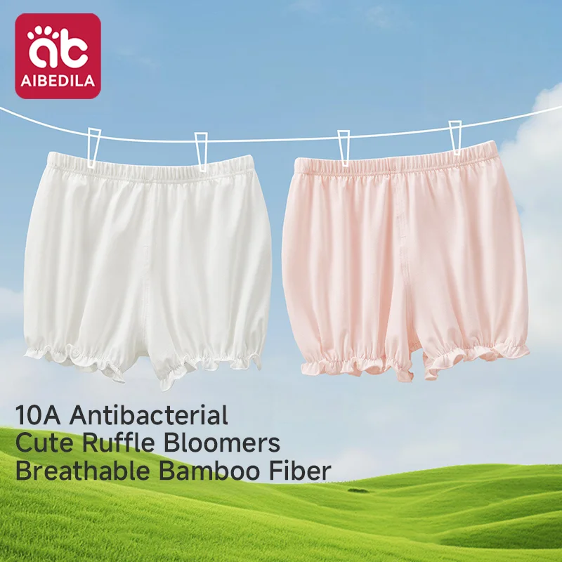 AIBEDILA New Girls Leggings Breathable Thin Summer Safety Shorts Kids Bloomers for Baby Girls to Match Dresses