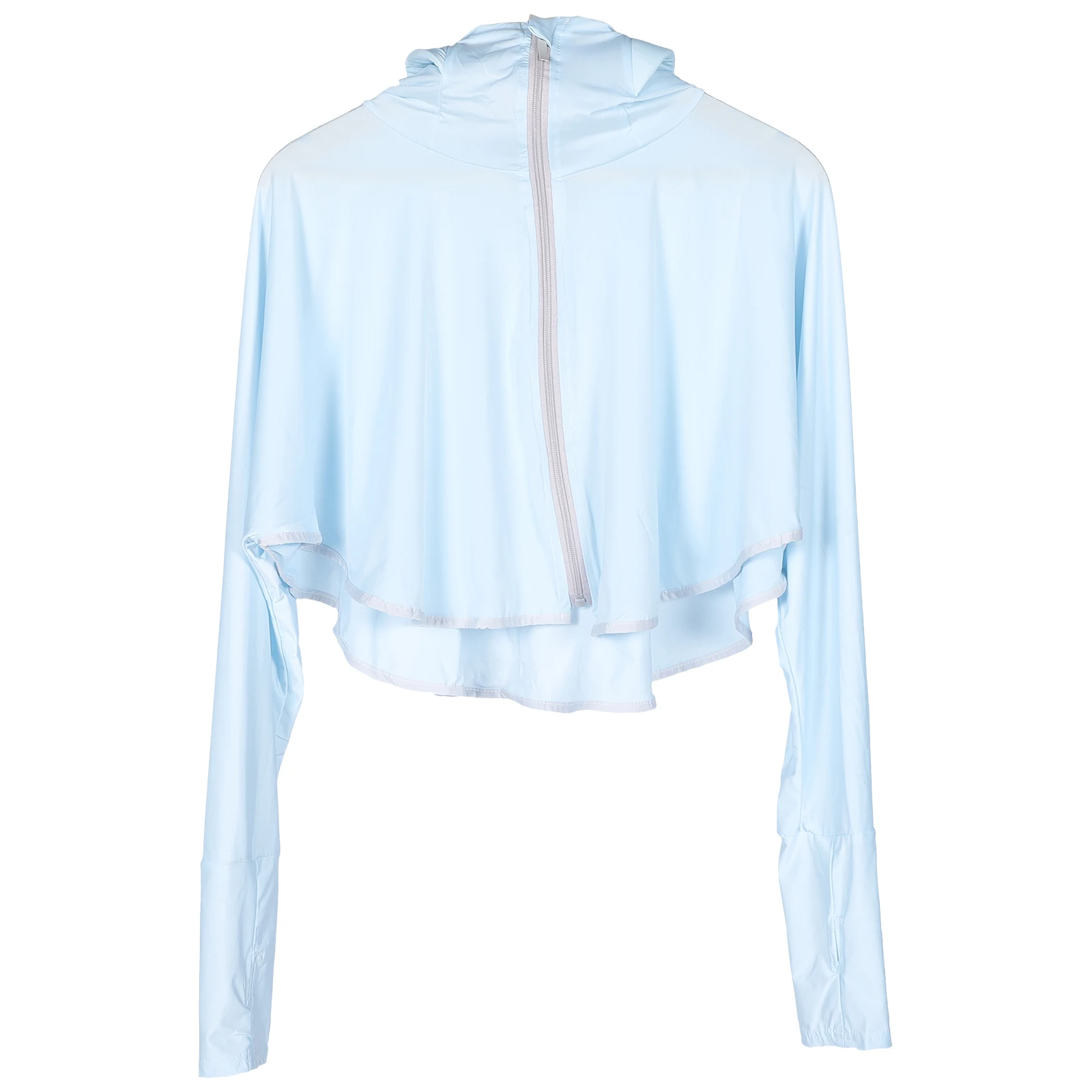 

Sunscreen Shawl Jacket Cloak UV Wrap Hooded Beach Riding Cover Dust Pollen Resistant Comfortable Lightweight