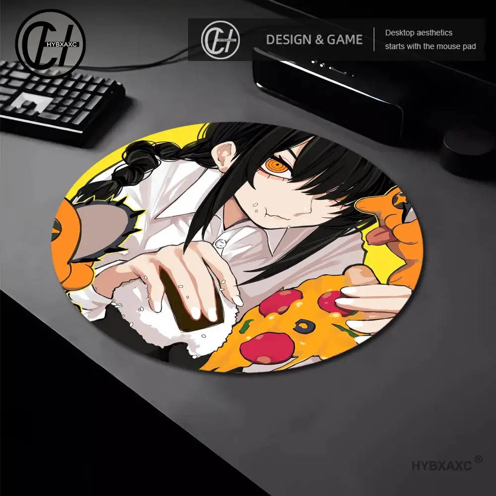 

Anime Chainsaw Man Gaming Round XS Small Mousepad For PC Gamer Desktop Decoration Office 220x220mm Mouse Mat Deskmat Rug