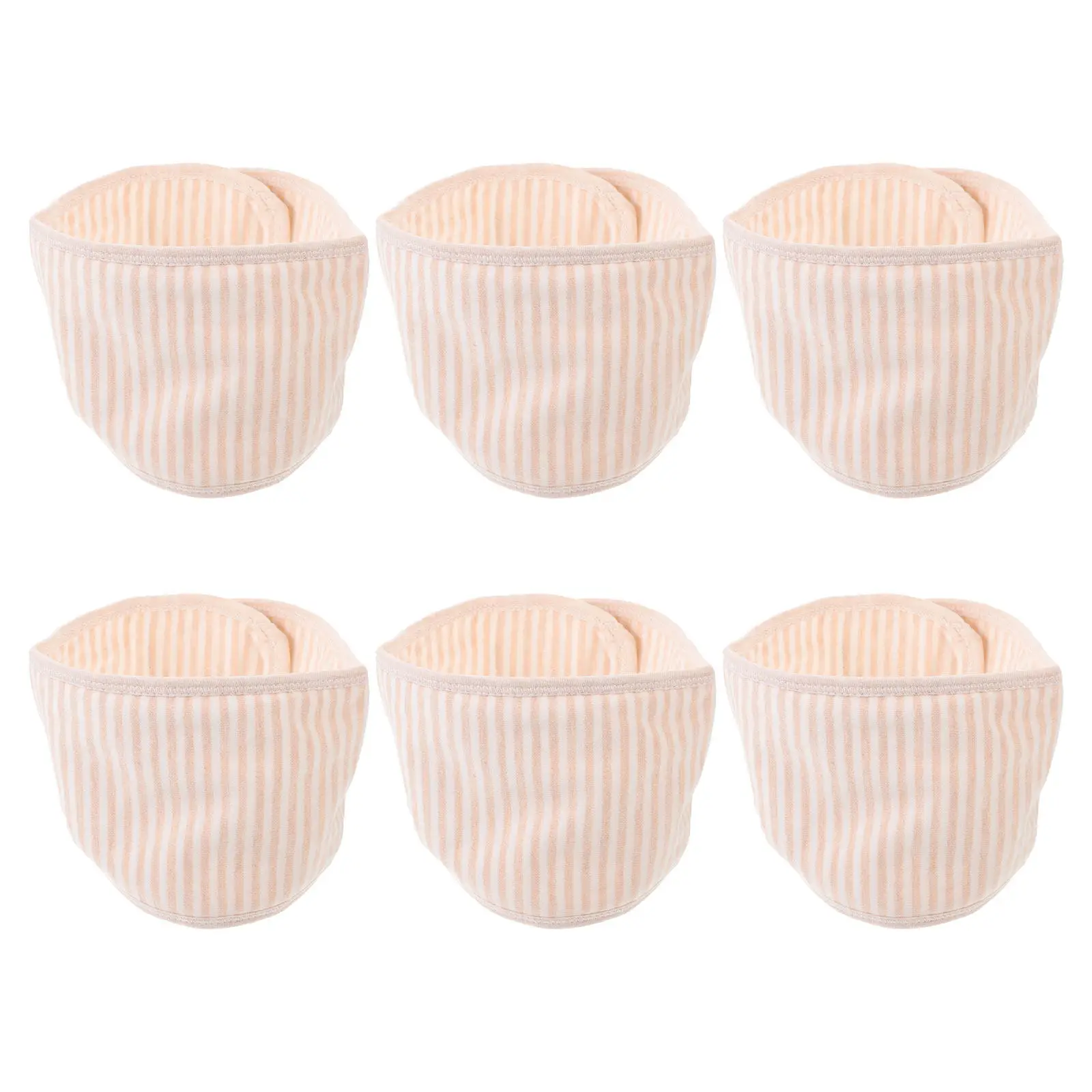 6Pcs Baby Hernia Belt Infant Belly Band Adjustable Cotton Soft Breathable Newborn Umbilical Support Wrap Abdominal Belt
