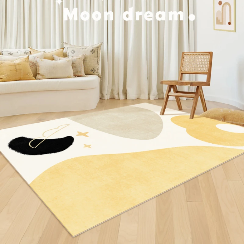 Ins Style Bedroom Bedside Carpet Simple Room Decoration Rug Dressing Table Cloakroom Carpets Modern Large Area Living Room Rugs