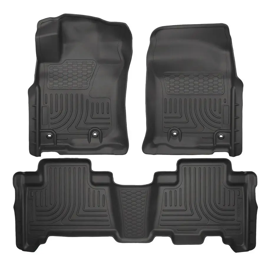 

Weatherbeater Floor Mats Fits 2013 2024 Toyota 4Runner 2014 2024 Lexus GX460 Front amp 2nd Row, 3pc Black 99571