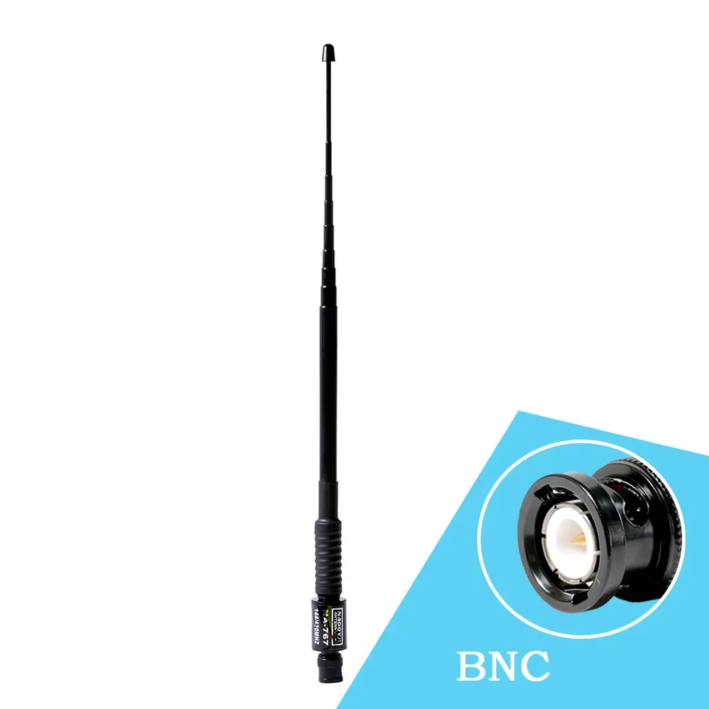 Nagoya NA-767 BNC 144-430 MHz Antenne voor Kenwood ICOM IC-V8 IC-V80 V82 IC-V85 TK300 TK308 CP500 CB Radio