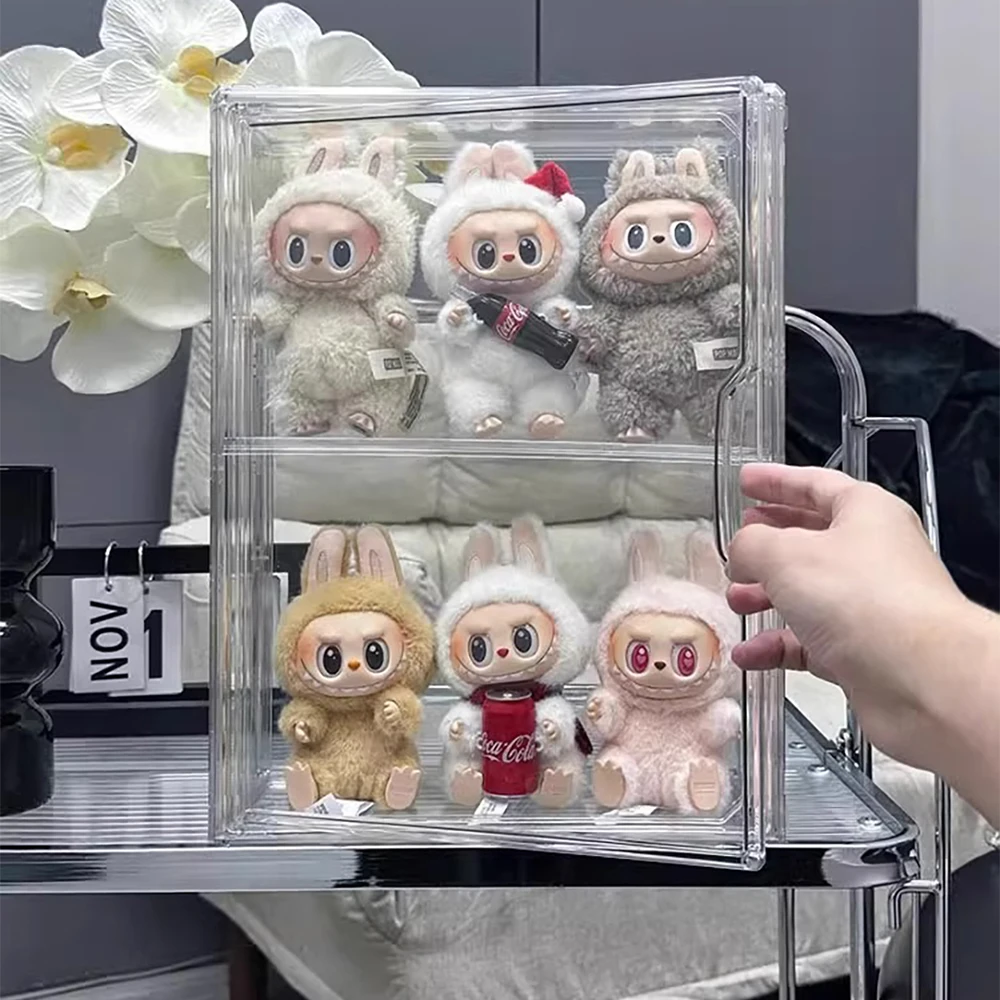 Blind Box Storage Display Stand For Doll Display Box For Lego Figure Storage Box Transparent Dust-Proof Display Cabinet