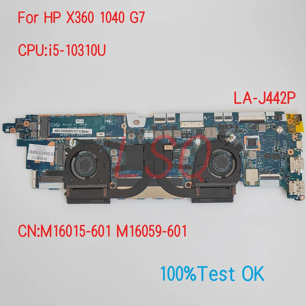 LA-J442P For HP ProBook X360 1040 G7 Laptop Motherboard With CPU i5-10310U PN:M16015-601 M16059-601 100% Test OK