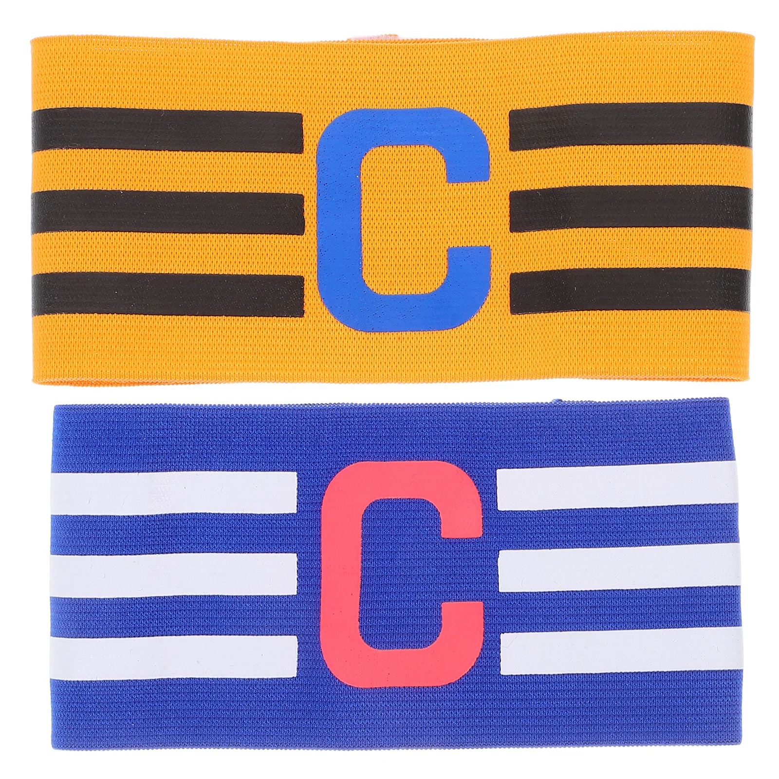 

Football Captain's Armband Simple Colorful Durable Small Football Captain's Armband for Man Or Woman (Blue Yellow)