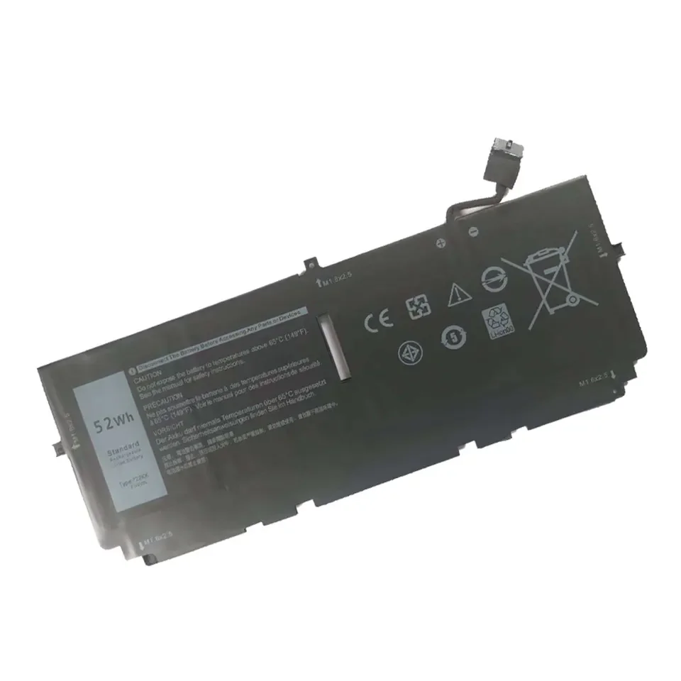 Replacement Laptop Batteries 722KK 2XXFW FP86V WN0N0 Genuine Battery For D-ell X-PS 13 9300 2020 13 9380 Series