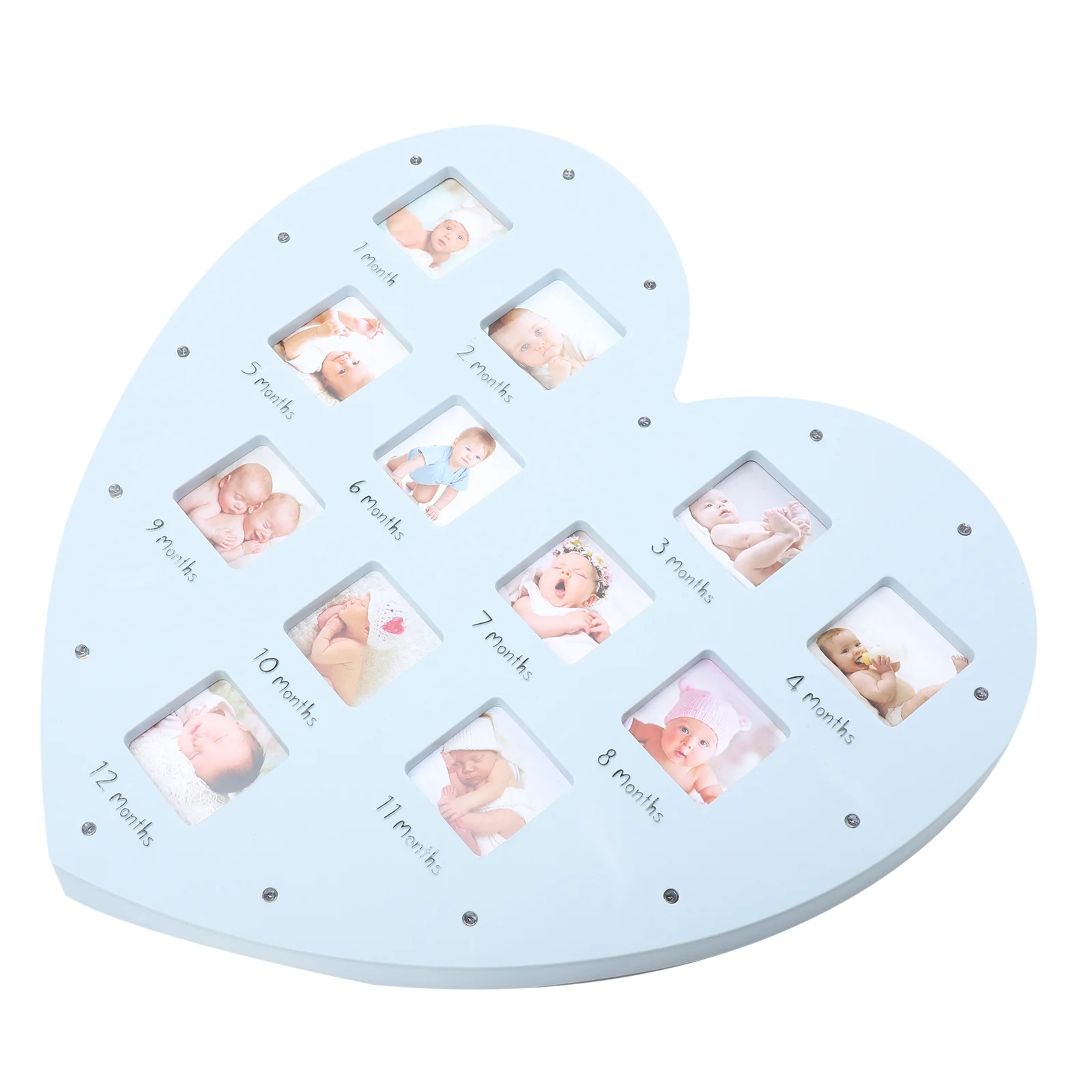 Baby Shower Party Favor Gift Growth Photo Frame First Year Picture Luminous Infant