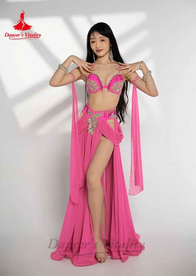 ベリーダンスパフォーマンススーツ女性のための石ブラジャー +