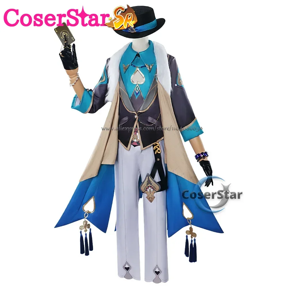 IN MAGAZZINO Gioco Honkai Star Rail Avventurina Costume Cosplay Set Completo Vestito Uniforme Avventurina Costume Cosplay Parrucca Scarpe Puntelli