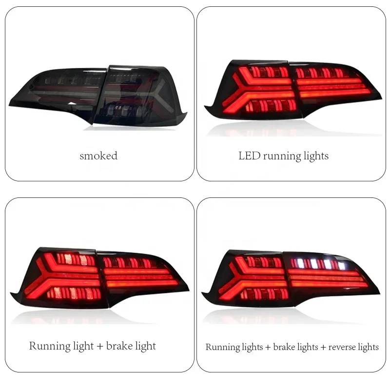 Full LED Dynamic Taillight Taillamp Assembly For Tesla Model 3 Y 2019 2020 2021 Tail Light Tail Lamp Plug And Play