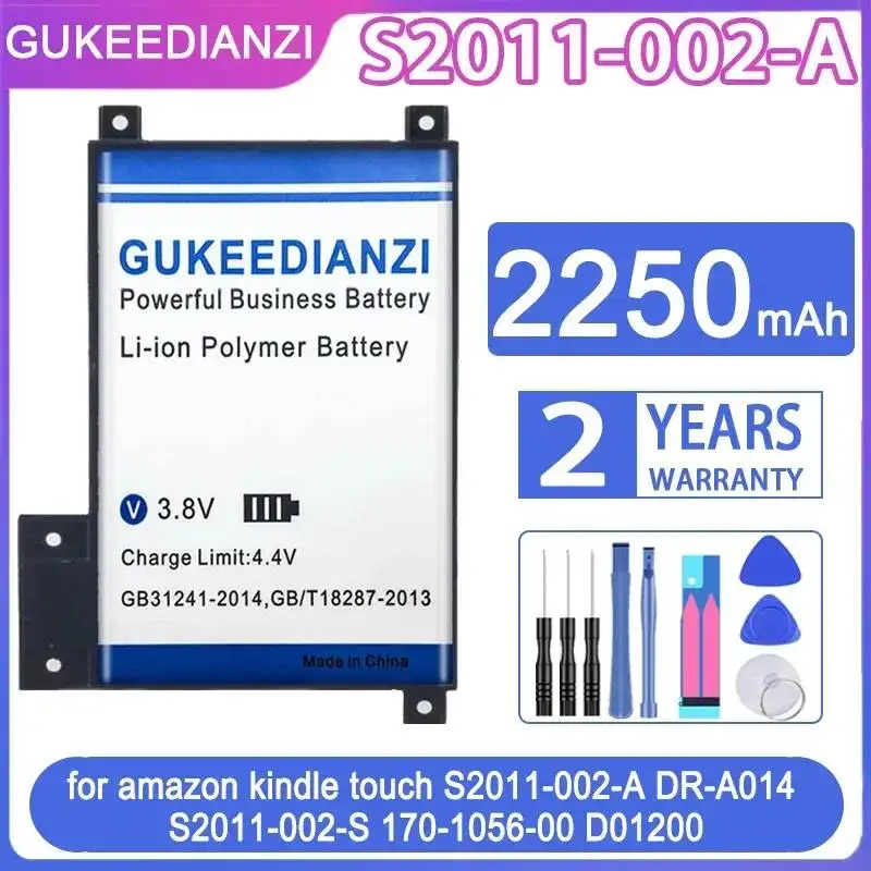 

Durable Long Lasting 2250mAh For Amazon Kindle Touch S2011-002-A DR-A014 170-1056-00 D01200 S2011-002-S Tablet Battery