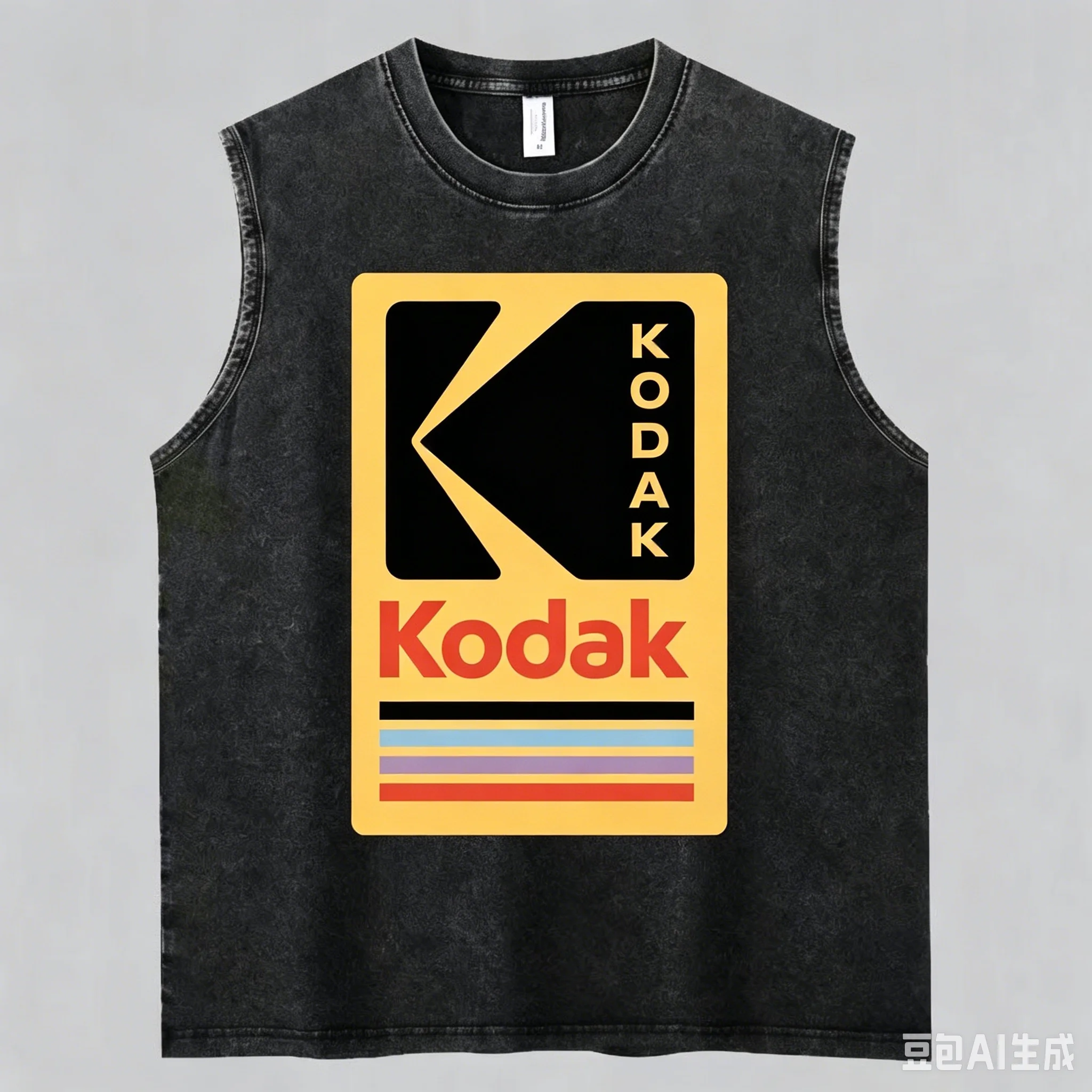 Camiseta Regata Unissex Kodak 2026 Nova com Estampa Vintage de Filme Retrô, Solta, Sem Mangas, Estilo Streetwear, Algodão