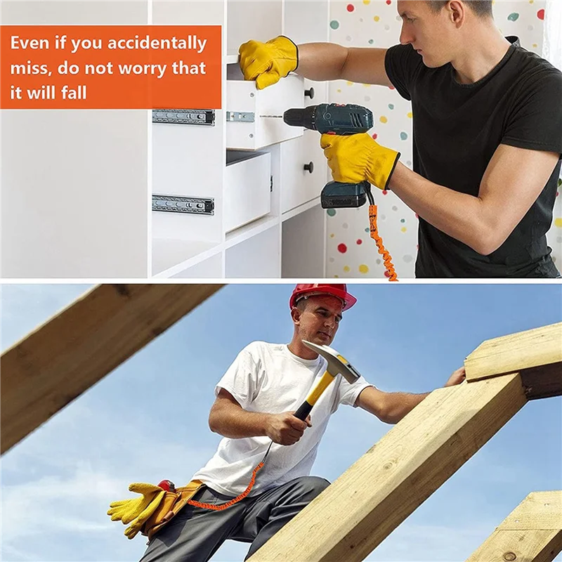 

Y51A-Ремешок для инструментов, 30 шт. Ремешок безопасности с карабином, Амортизирующий ремешок безопасности Регулируемый ремешок безопасности