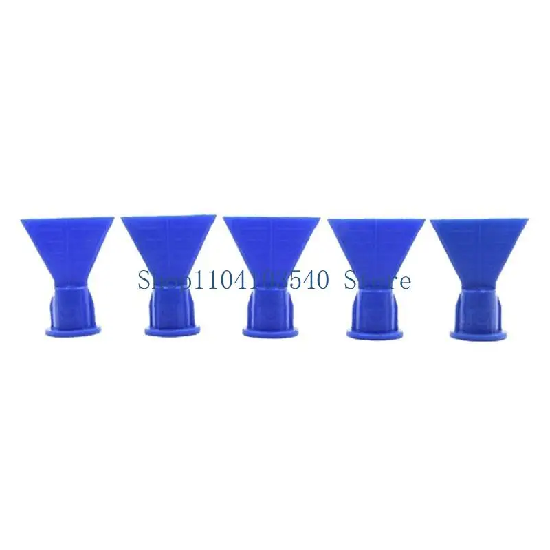 

02DC 10x Shape Cone Nozzle Portable Silicon Nozzles Syringes Accessory Silicon Sealant Dispenser for Caulking Spare Part