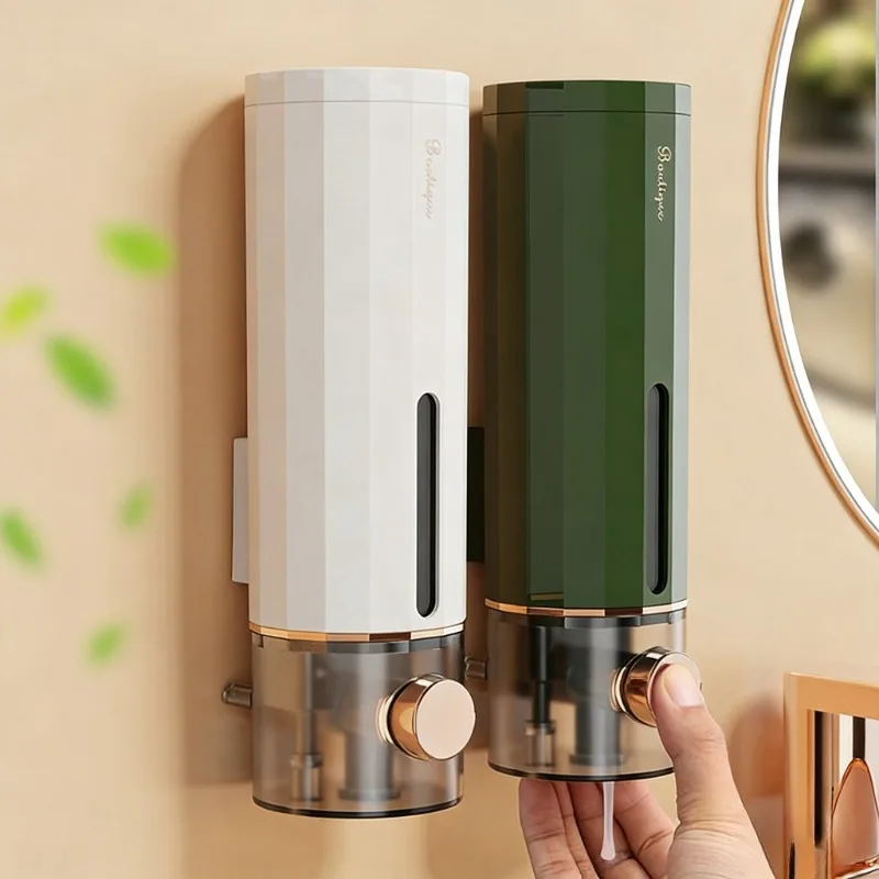 

1PC Soap Dispenser Press Hand Sanitizer Bath Brush Wall Hanging Soap Dispenser Body Wash Foam Washing Mobile Phone