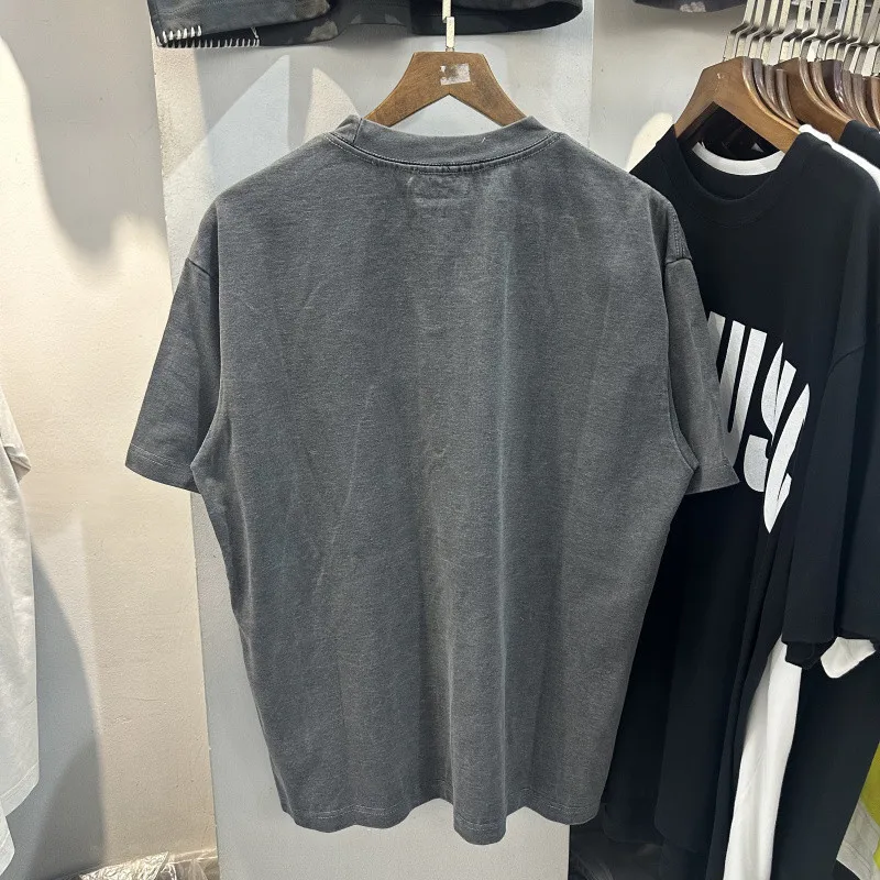 Lightning Flame Armor War Horse Print T Shirt Men Women Blue Gray Loose American Streetwear Short Sleeve Cotton Tops Tee
