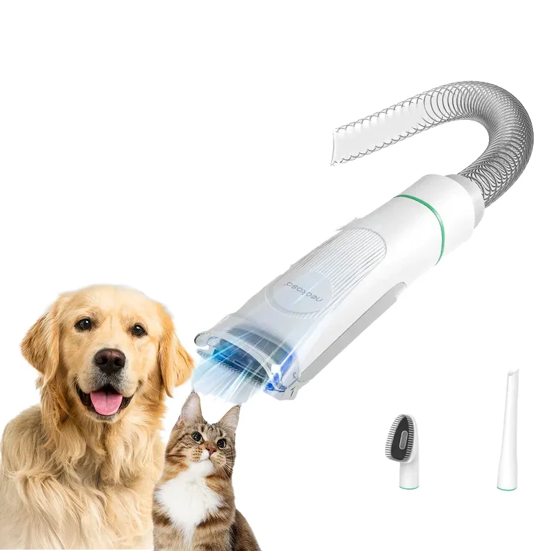Featuring Clipper Nail Grinder Hair Trimming Brushes Plastic Low Noise Pet Grooming 7 In 1 Dog Grooming Vacuum Kit