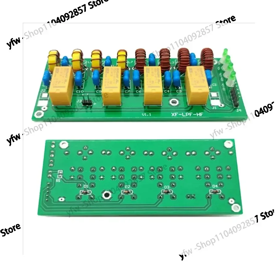 XF-LPF-HF Filter Kit 12V 100W Short Wave Low Pass Filter Unit 3.5Mhz-30Mhz Assembled