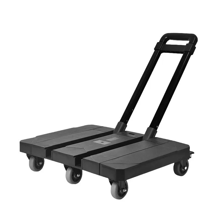 All-universal Wheel Trolley Folding Portable Trolley   Household Small Trolley Pallet Truck