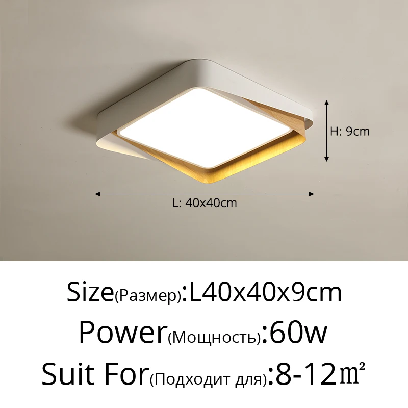 Log Eenvoudige LED-plafondverlichting Zwart Wit Slaapkamer Woonkamer Balkon Plafondlamp Modern huis Interieur Decoratie Lamparmaturen