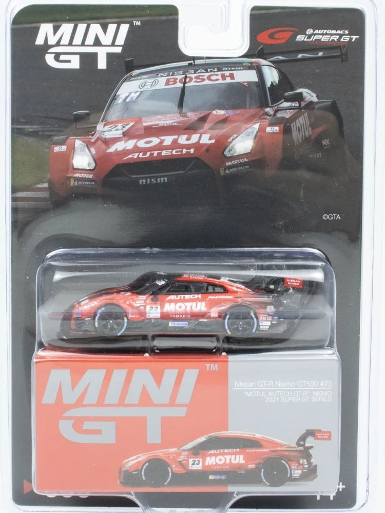 

TSM MINI GT 1/64 minigt#595 Nissan GT-R Nismo GT500 SUPER GT Japan Limited Die-cast alloy car model