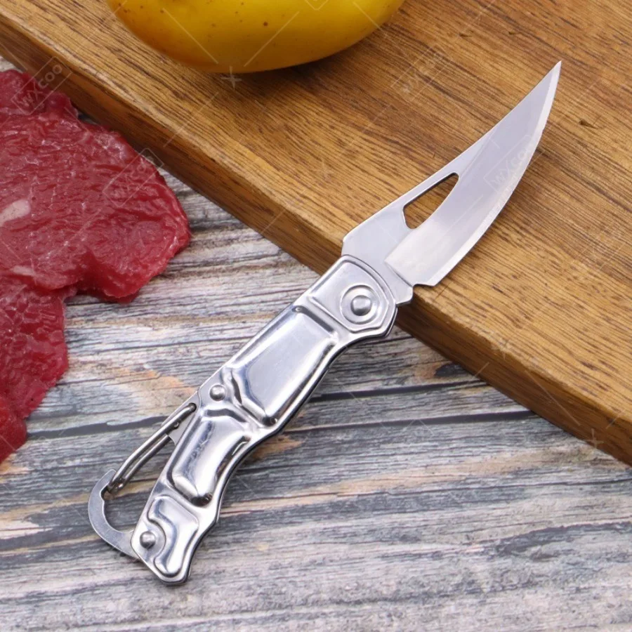 WXCOO Stainless Steel Pocket Knife Folding Knife Kitchen Vegetable Knife Fruit Peeler Meat Cleaver Tools Cooking Accessories