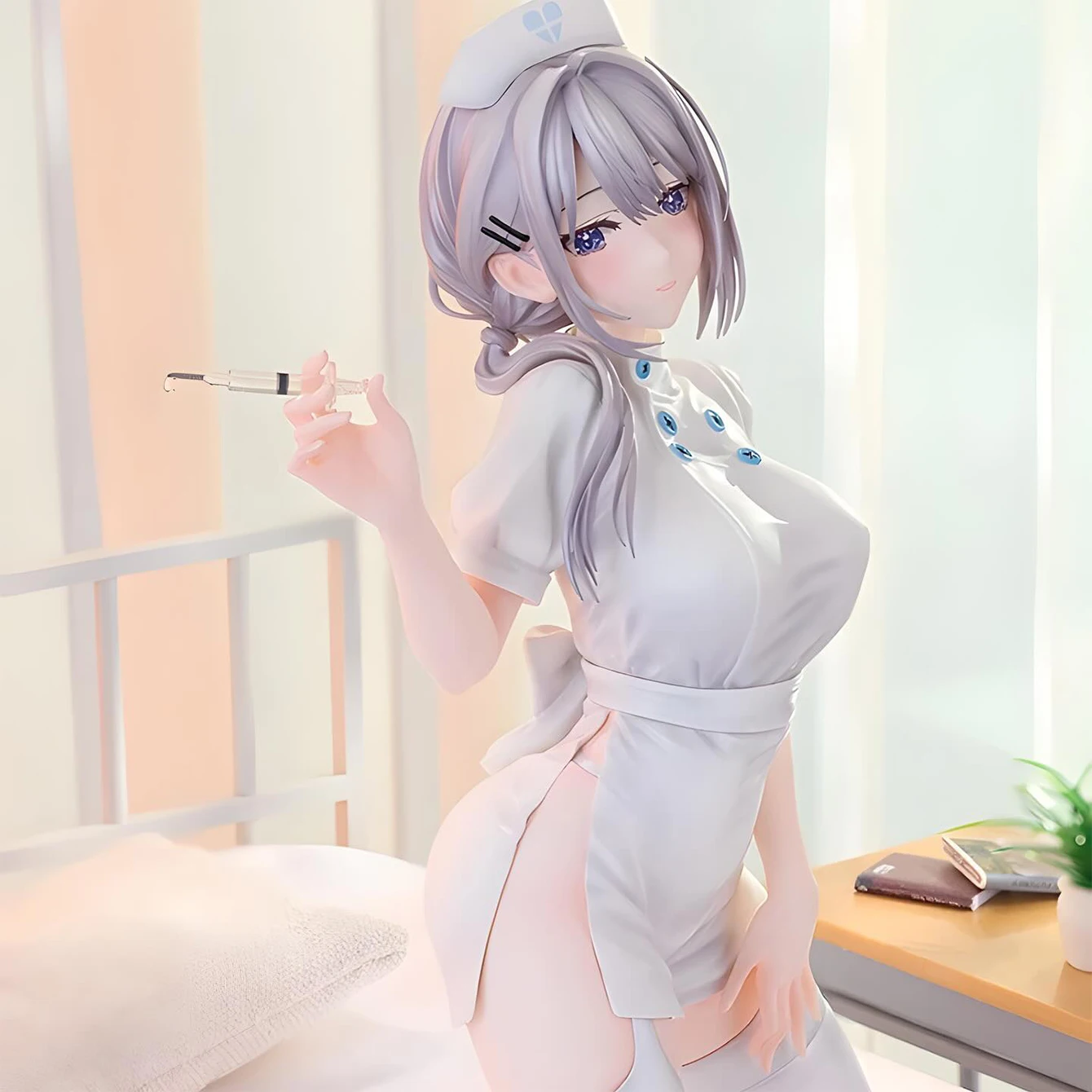 ชุดพยาบาล 1 ชิ้น ซีรีส์สาวสวย งานแฮนด์เมด น่ารัก เซ็กซี่  โมเดลฟิกเกอร์ PVC ของสะสมสำหรับผู้ใหญ่ ของขวัญ