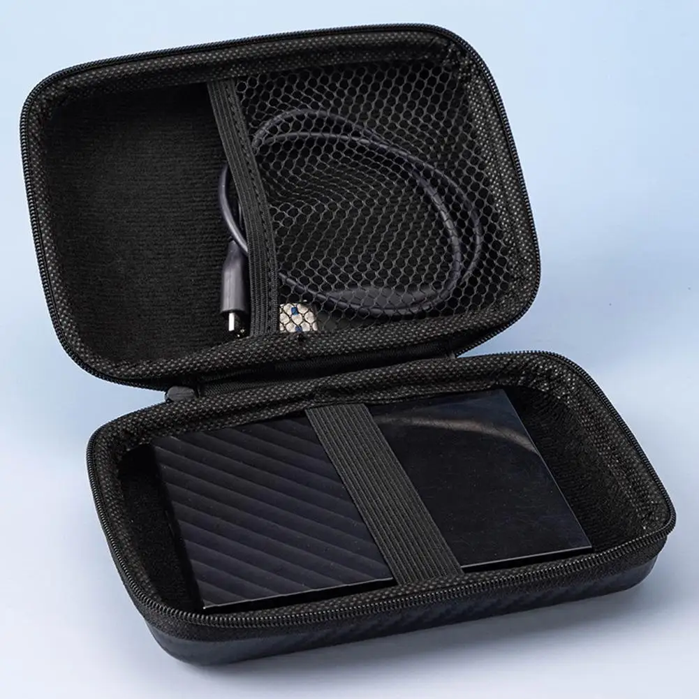 HDD Box Bag Case Portable EVA Phone Charger Zipper Bag Protection Case Hard Disk Data Cable Headphone Storage Pocket Pouch