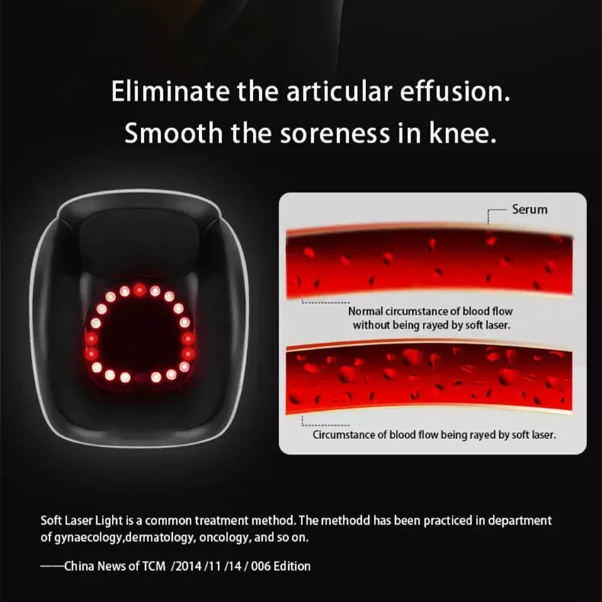 鎮痛脚マッサージ膝サポート関節痛マッサージレーザー加熱空気膝理学療法器具リハビリテーション