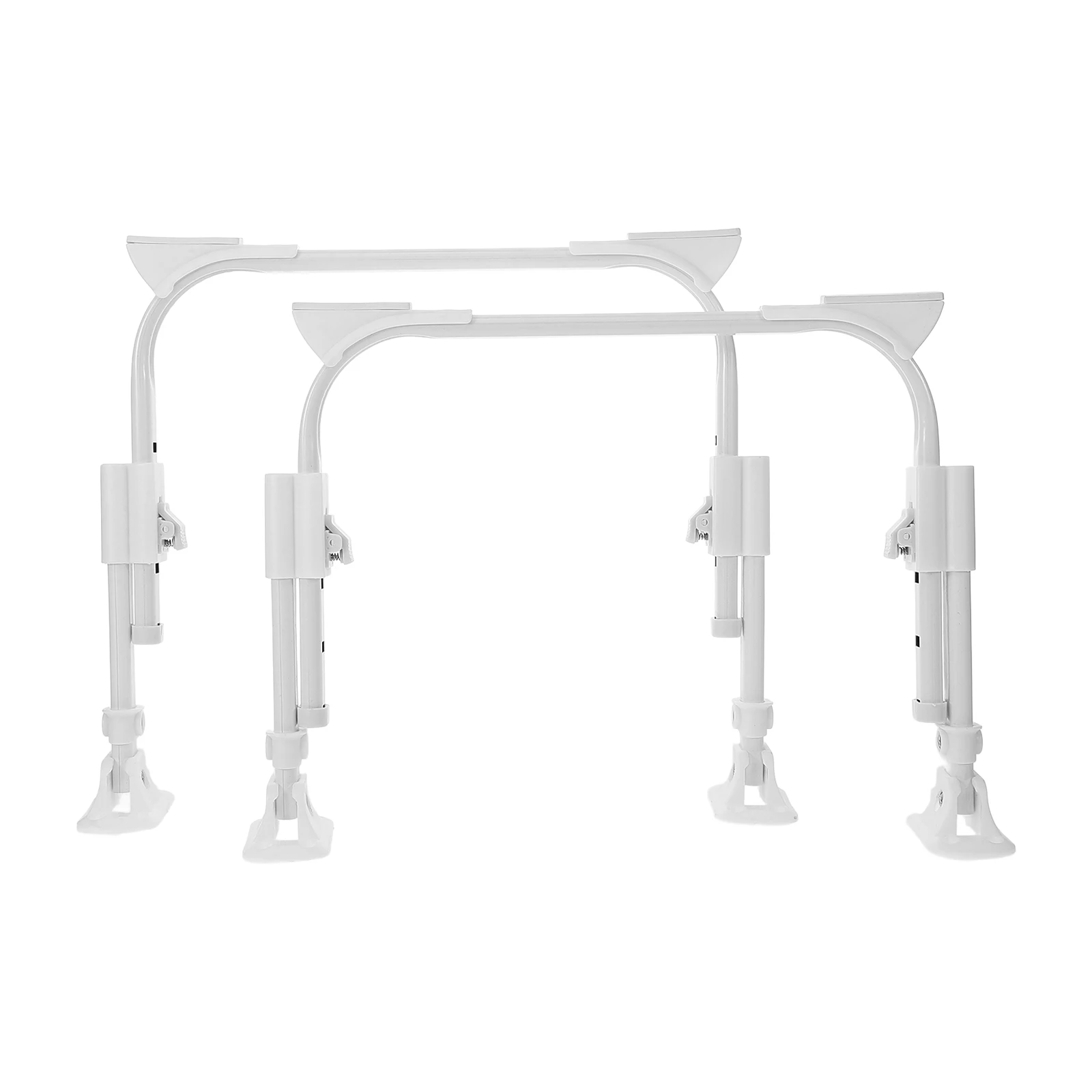 

2Pcs Folding Self-Locking Bed Table Legs Adjustable Furniture Legs for Computer Desk Practical Metal Table Feet