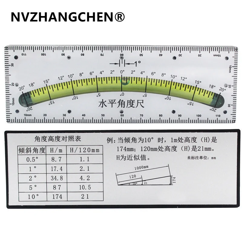 

High precision Horizontal Angle Ruler Square Horizontal Bubble Level Spirit Level Ruler for Diy Home Improvement Measuring Tool