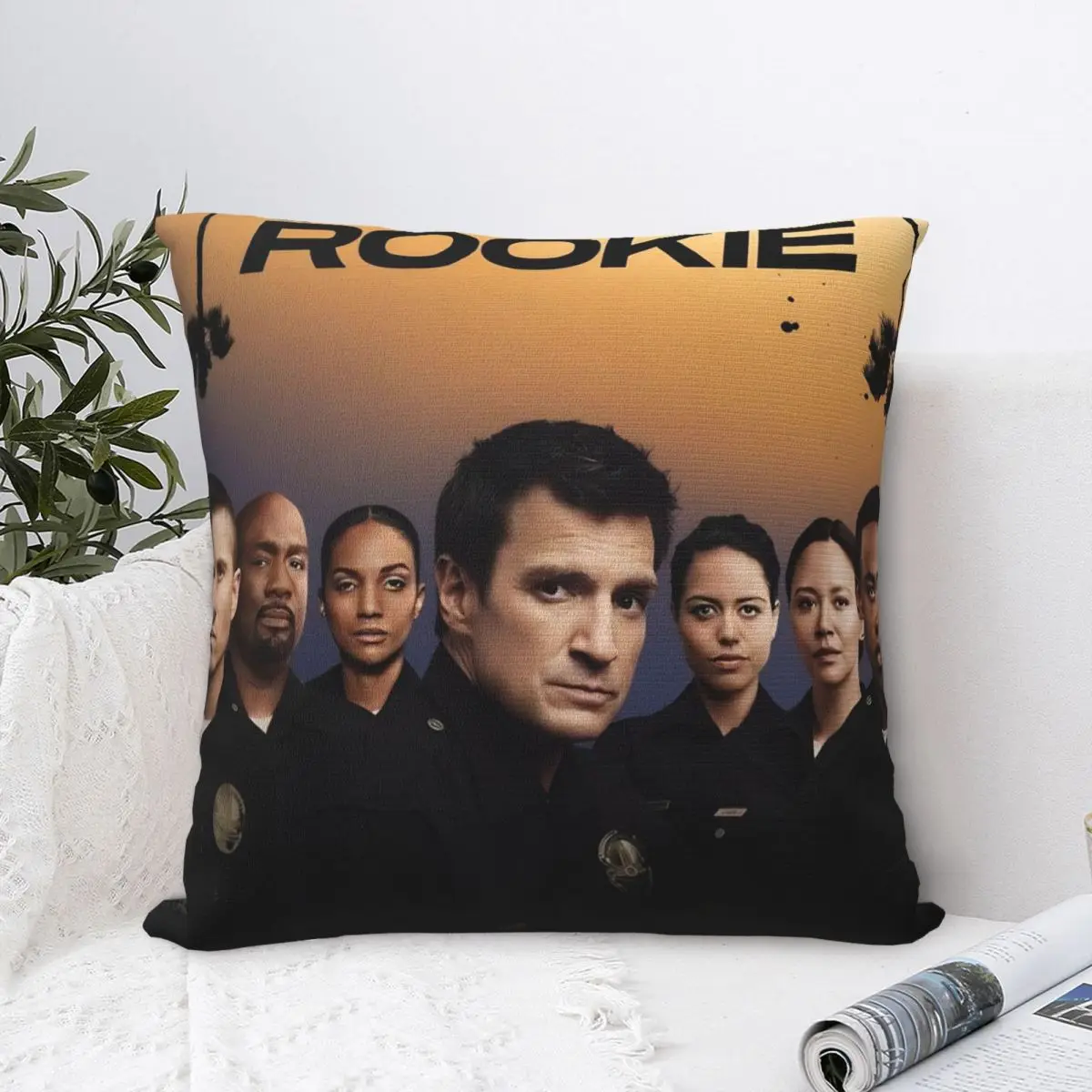 

The Rookie TV Show Pillow Cover Soft Fabric Cushion Cover Decorations Throw Pillow Case Cover Home Dropshipping 40cm Multi Size