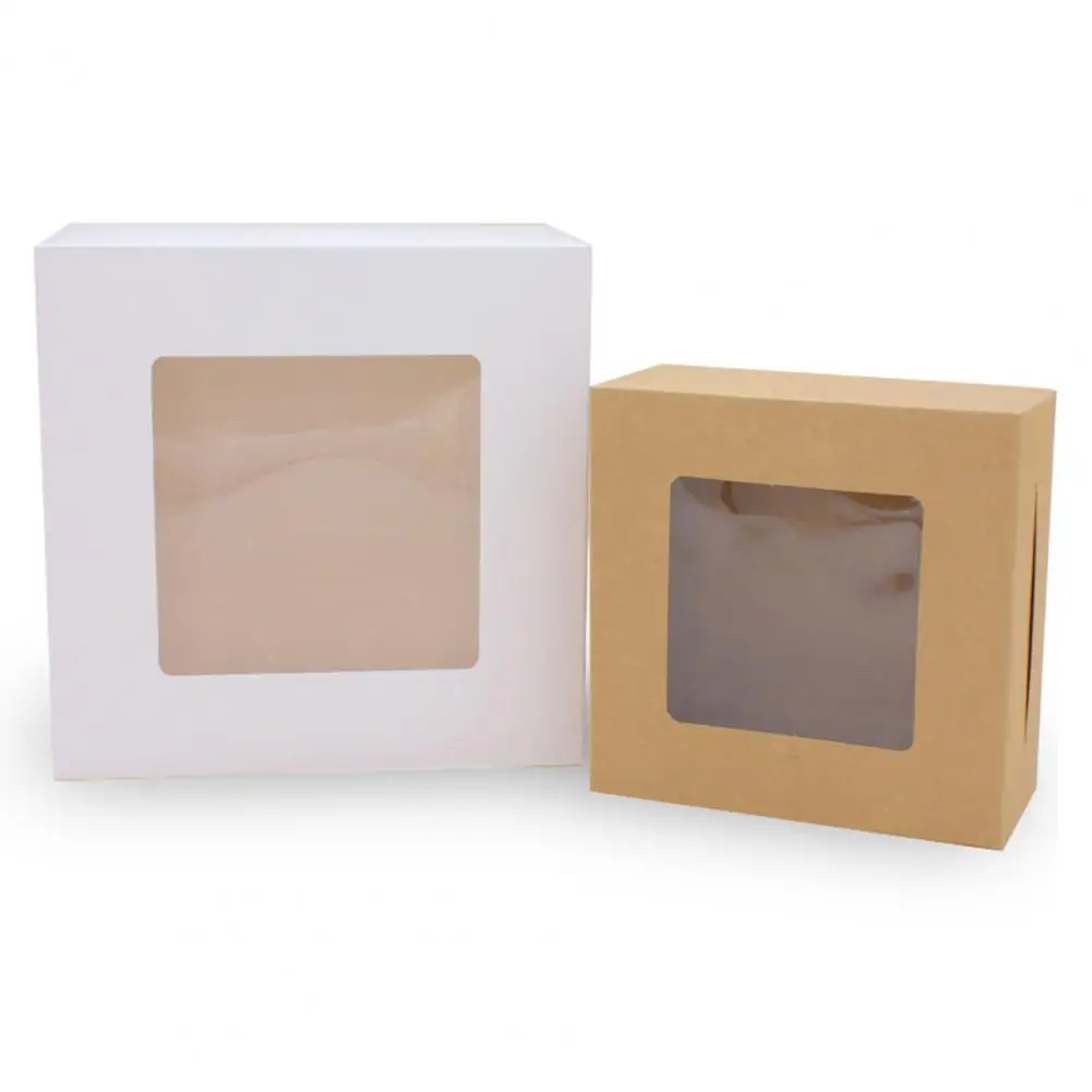 10Pcs Desert Boxes  Non-sticky   Bakery Boxes All-Purpose Bakery Boxes Pastry Case Containers