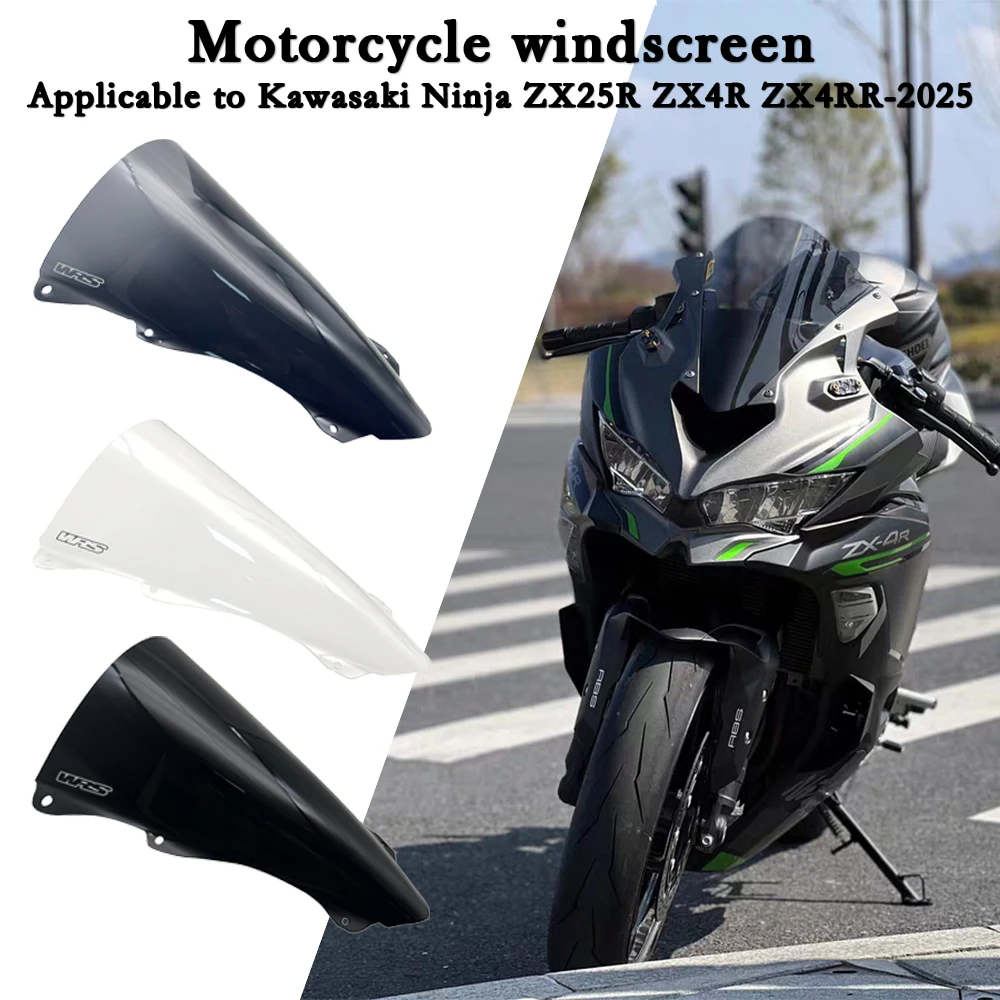 

ZX-4R Windshield For Kawasaki Ninja ZX-4RR ZX4RR ZX4R ZX25R ZX-25RR ZX25RR Motorcycle Heightening Raised Windshield WindScreen