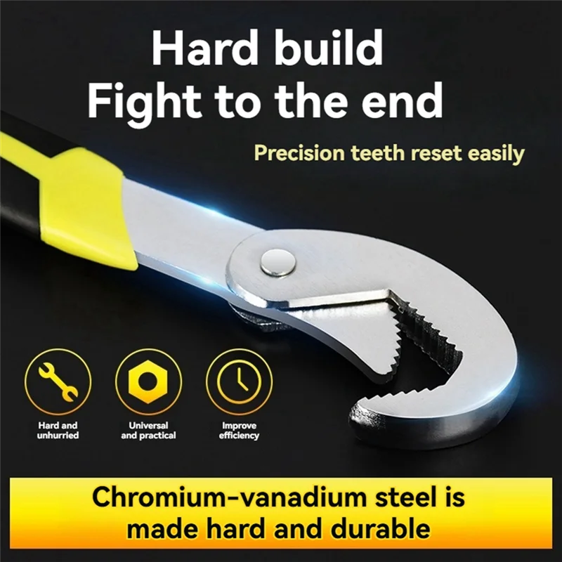 

ABMI-Multi-Function Tool Adjustable Wrench Multi-Function Repair Wrench Pipe Wrench Adjustable Ratchet Wrench Baffle Wrench