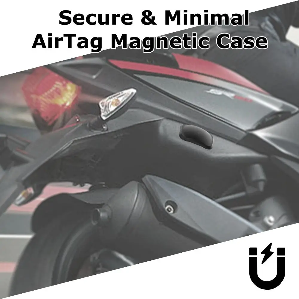 Silicone Magnetic Protective Case Waterproof Magnet Adsorption Tracker Protector Anti-Lost Stable Holder Cover for AirTag