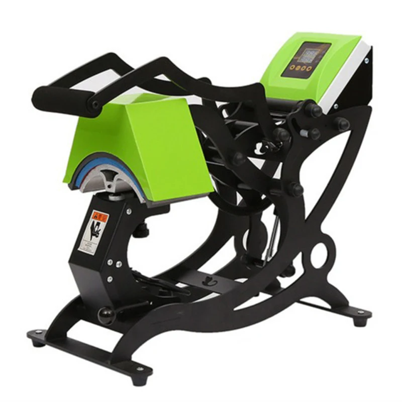 4-in-1 DIY Custom Heat Transfer Cap Press: Fully Automatic Operation, Touchscreen Temperature Control Panel, Multi-Function Heat