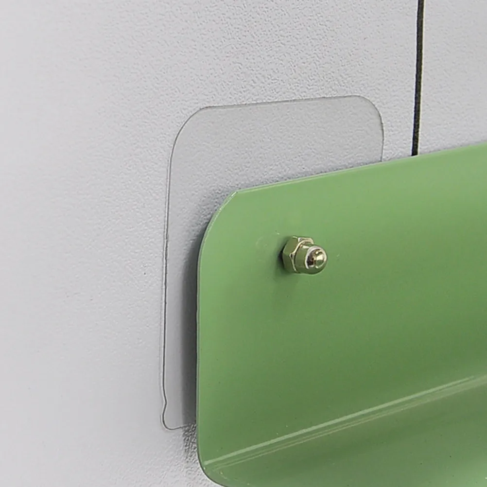 10Pcs No-Drill Non-Marking Wall Hooks Traceless Picture Hanging Kit 5.7x5.7cm Exposed 8Mm Thick Acrylic Hooks for Hardwall Photo