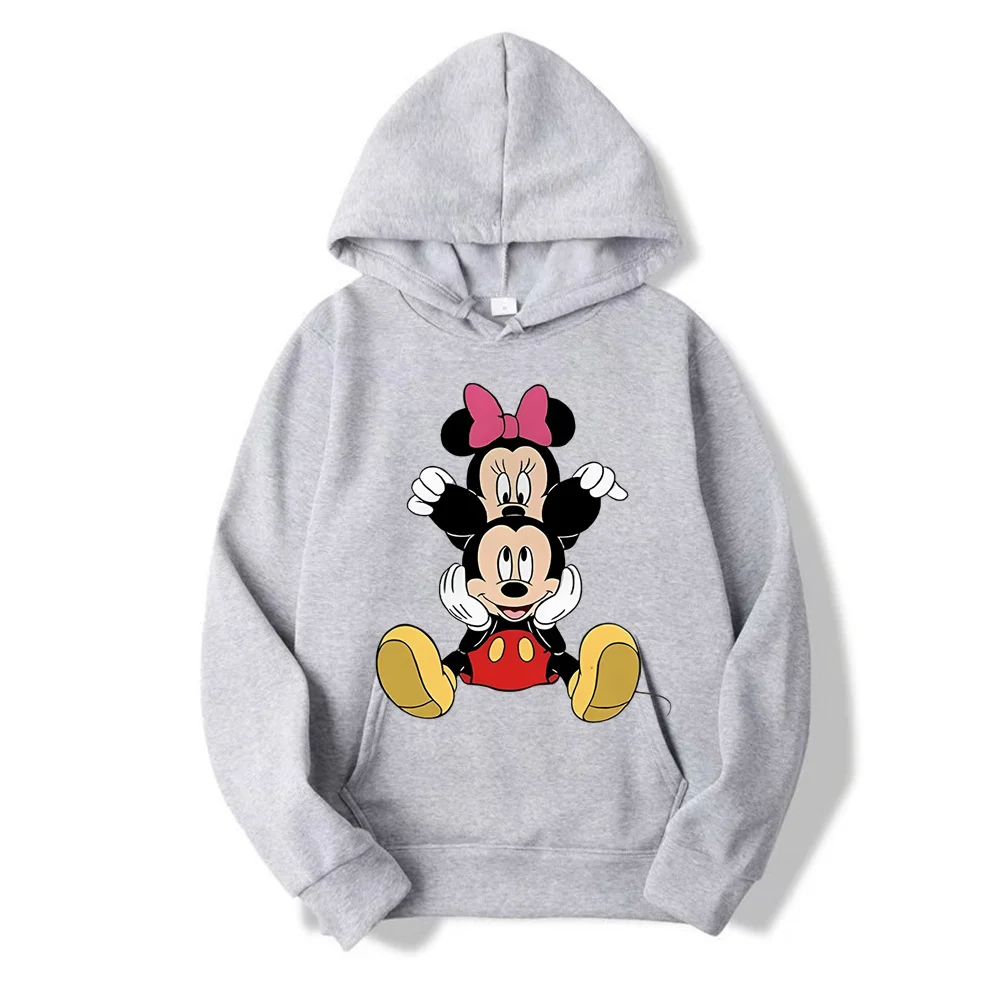 Disney Mickey Mouse Women's Hoodies Y2k Tops Cartoon Fashion Sweatshirt Female Kawaii Clothes Autumn Winter Streetwear Pullover