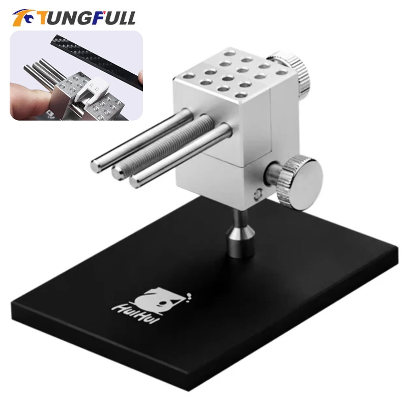 

Mini Vise Universal Table-top Vise For Modeler Precision Aluminum Alloy Bench Vise Gundam Model DIY Tool Clamping Range 0-60MM