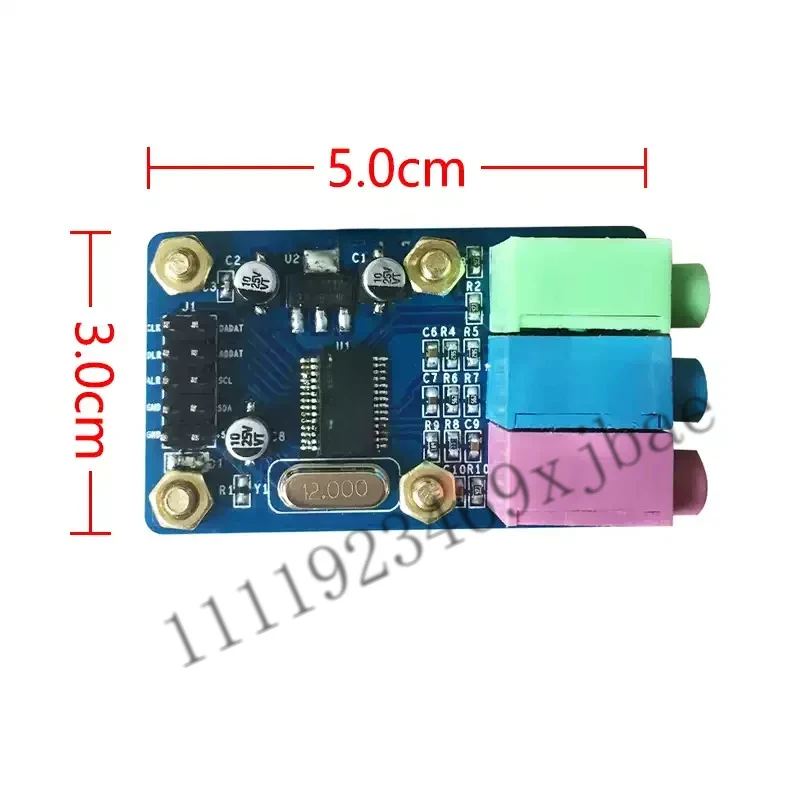 Digital Audio Sampling Processing Module, Stereo Audio Codec Board With Microphone Input And Headphone Amplifier Drive Circuit