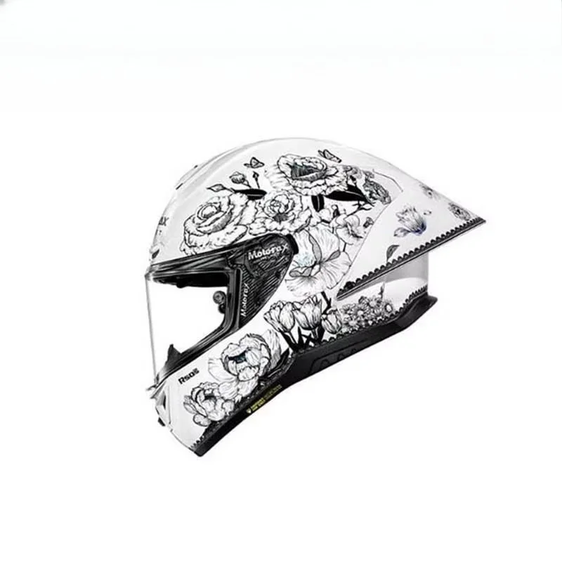 Hot MOTORAX R50S Motorcycle Helmet Big Tail Wing Men Women Helmet Full-face Safety Track Sports Helmet Capacete De Motocicleta