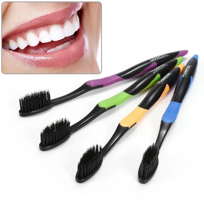 

Adults Bamboo Charcoal Toothbrush Soft Nano Bristle Adult Toothbrushes Healthy Cleaner Tooth Brush Set Dropshipping