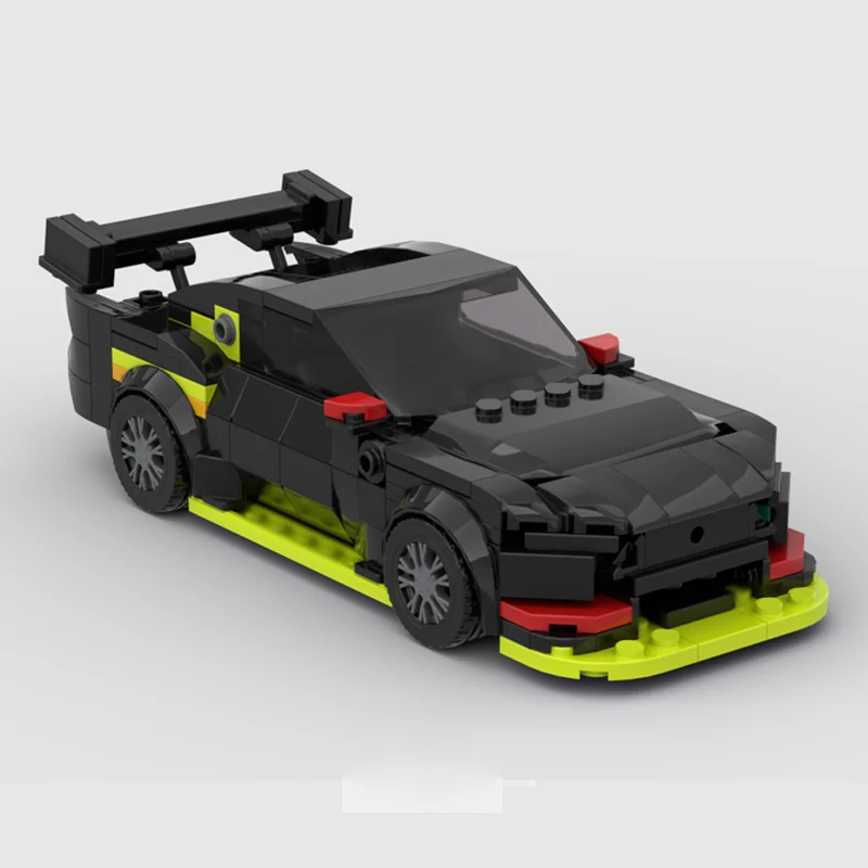 Speed Racing Car Model MOC Building Bricks Mustang Top Tier Sports Car Modular Technology Children Holiday Gifts Assemble Toys
