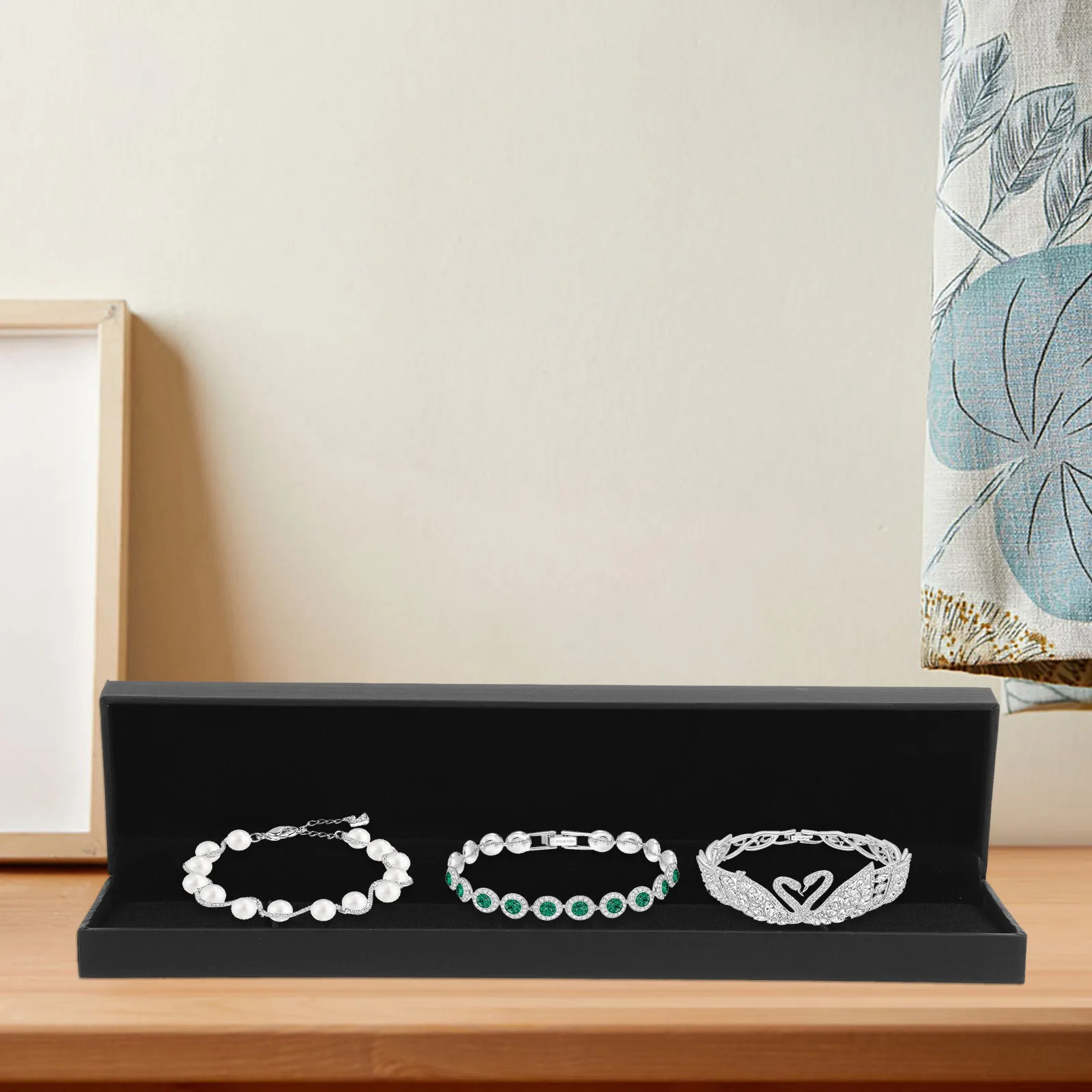 

Jewelry Box For Bracelet Necklace Storage Display Case Gift Packaging Organizer Pendant Wristband Container Showcase Box